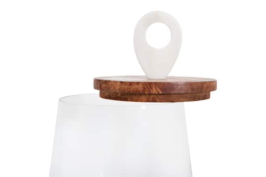 Hello Honey® 11.75" Round Clear Glass Jar with Lid